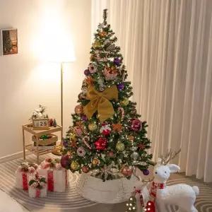 [텐바이텐]크리스마스 트리 장식 풀세트 블링오렌지별 PVC 180cm 단면