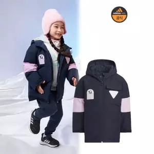 [아웃도어스/아디다스]아디다스키즈 (110-140) 토들러/아동 LK 덕다운 다운파카/다운패딩-IN5217