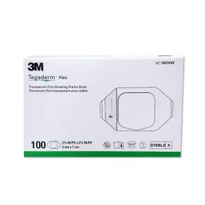 3M 테가덤 1624W 100개/1통 방수밴드 멸균투명 드레싱 투명반창고 의료용테이프