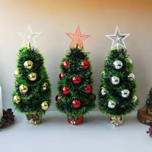 [텐바이텐]귀여운 방울방울 스타 미니 크리스마스 트리 3color 레드 골드 실버