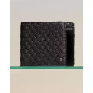 [롯데백화점]닥스 액세서리 LL[선물포장][LOUIS] 블랙유럽 수입가죽루이스엠보 DD패턴 슬림반지갑 DBWA4E37