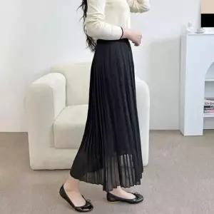 [오노마] ONM 플리츠 쉬폰 데일리 주름 밴딩 뽀얌 플리츠스커트 여 (S12077748)