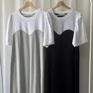 [오노마] ONM 빅사이즈 원피스 배색 305O326S 하프 빅사이즈미시옷 (S12075046)