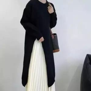 [오노마] ONM 루즈핏 베이직니트 베이직 트임 포인트 니트 롱 롱티 (S12075053)