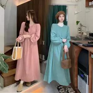 [오노마] ONM 예쁜 편한 여성 봄 가을 코듀로이 데이트 롱원피스 (S11883889)