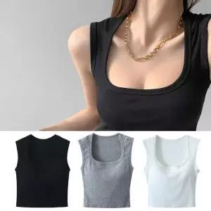 [오노마] ONM 여자 검정 크롭 스타일 나시티 해외 여행 편한옷 코디 (S10385934)