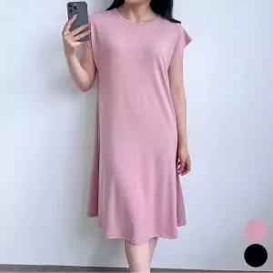 [오노마] ONM 여름 반소매 시원한 쿨 롱 원피스 라운드넥 등원패션 (S10586819)