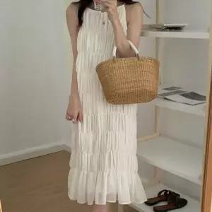 [오노마] ONM 바캉스룩 주름 포인트 나시 일자핏 롱원피스 (S10375490)