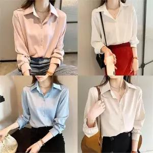 [오노마] ONM 여성 기본 소장템 봄 가을 쉬폰 블라우스 (S9872969)