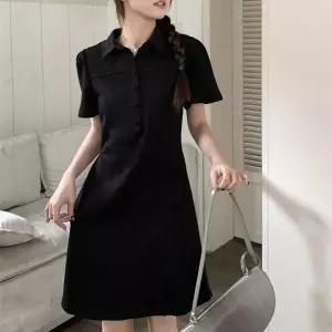 [오노마] ONM 여성 캐주얼 카라 핀턱 A라인 데일리 미니 원피스 (S10526132)