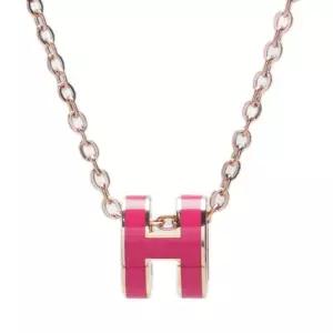 [중고명품] 핑크 로즈 골드 메탈 팝 아슈 미니 목걸이