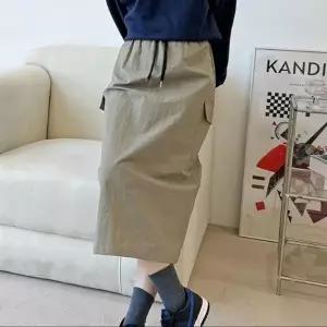 [오노마] ONM 카고 플리츠스커트 봄플레어스커트 밴딩롱치마 (S11872552)