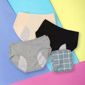 르브니 주니어 위생팬티 여아 생리속옷 파우치동봉 CW세이프3종