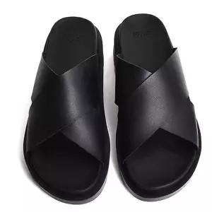 [셀러허브][라일리] Rly 검정 남성슬리퍼 스트랩슬리퍼 바캉스 여름슬리퍼 (S9756754)