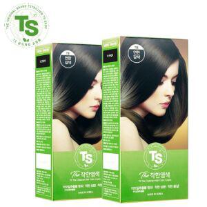TS 더착한염색 (7호) 티에스 염색약 연한갈색 2개