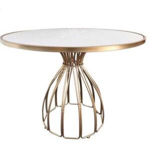 6인용라운드식탁 대리석 원형 높이75cm 대형 테이블 고급 카페 북유럽