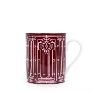 [에르메스 테이블웨어]테이블웨어 머그컵 H데코 레드/화이트