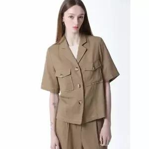 [하프클럽/르오트]프렌치 린넨블렌디드 셋업 2종세트(자켓+팬츠)