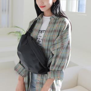 프롬헤븐 버스티 남여공용 레더 힙색 바디백