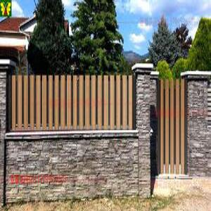 전원주택 울타리 대문 펜스 주택 휀스 정원 원목 담장 야외 출입문