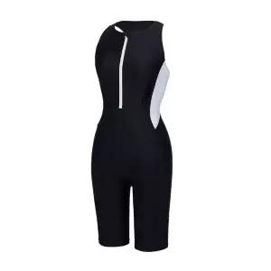 [레노마수영복](하남점)지퍼백 폴리백 브라캡 3종 무상증정 여성 로고 하프집업 반신수영복 블랙 RN-LS2...