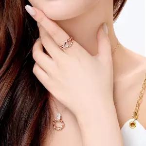 [골드팡] 14k/18k 오르비스로프 2종 세트 (반지+팔찌)