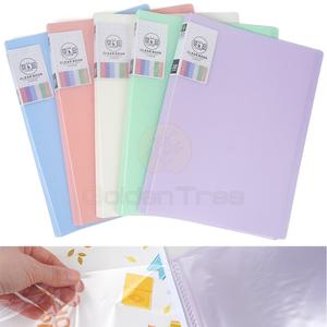 파스텔 칼라 A4 클리어파일 20매 30매 파일북 사무 파일홀더 바인더 서류케이스 문서정리