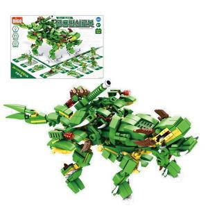 신상 제우스 멀티블럭 공룡변신로봇 12 in 1블록 12가지 합체 변신 블럭