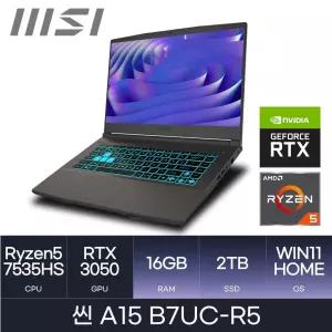 MSI 씬 A15 B7UC-R5 7535HS / RTX3050 / Win11 / RAM 16GB / 2TB Gift. 마우스 /HMC