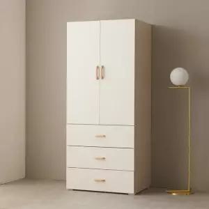 [초특가] 보루네오 오브제 LPM 키큰장_도어 800 3단서랍 옷장