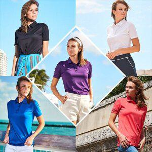 [그렉노먼] 여성 폴리스판 카라넥 반팔티셔츠 5종세트