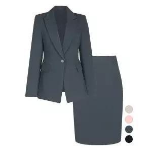 [하프클럽/비비드시크릿가너]SET 여성 베니스 가을봄 정장 자켓 스커트 세트