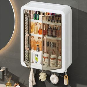 심플 무타공 다용도 욕실 수납장 욕실장 화장실 수건함 세면대 상부장 미니 플라스틱 폴딩