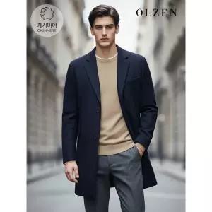 [올젠] 울 캐시미어 혼방 방모 코트 (ZOC4CG1301)