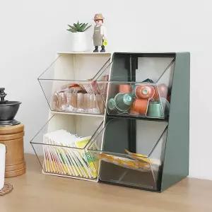 카페빈 커피캡슐 보관함 탕비실 캡슐커피 티백 보관 정리함 디스펜서