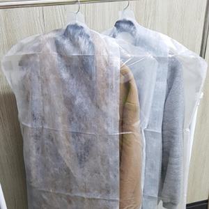 먼지차단 옷보관비닐 코트커버 투명 부직포 2p