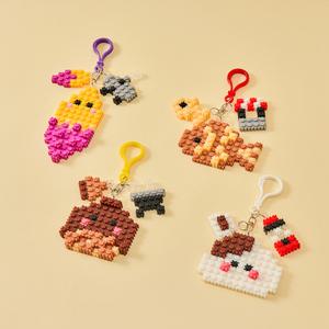 [민화샵] 겨울 간식 키링 만들기 디폼블럭 조립 장난감 창의 놀이 초등 만들기 용품