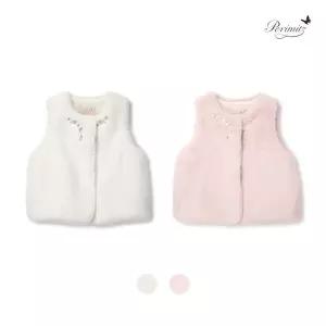 [보리보리/페리미츠]자수 FUR VEST(P2441V058)