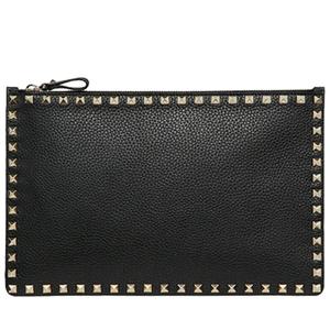 [국내발송] 발렌티노 락스터드 클러치 블랙 WW2P0269 VSH 0NO