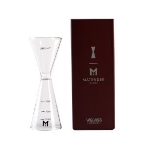 마텐더 칵테일 지거 30ml/45ml 양면 투명 유리지거 계량컵