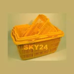 쇼핑바구니 사각 손잡이 대 바구니 마트 편의점바구니 (WFGTN29)