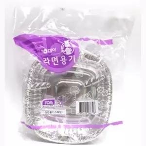오븐 라면 가스렌지 일회용 용기 가능한 5p 직화 은박 (WFGU495)