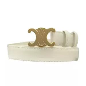 [명품] 25SS 메탈 트리옹프 토뤼옹 가죽 벨트 미디움 화이트 골드 45AK93A01 01RC