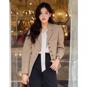 [올리브데올리브](신세계 사우스시티) [On-line exclusive] 콩단추 타이 블라우스 OH5XB147G