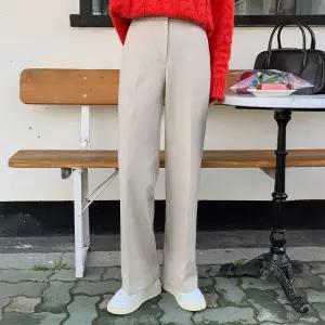 (MADE)아우라 세미 와이드 기모 슬랙스 ps4328