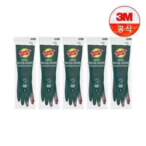 [3M]고리형 다크그린 고무장갑(대) 5개[35080556]