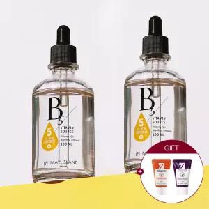 1.+1. 메이아일랜드 B5비타민 소스 수분탄력 저자극 에센스앰플 100ml (총2개)+미니폼클 30ml 2개 증.정