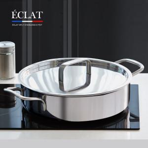 [리벤스] 에끌라 스텐 통5중 IH 인덕션 겸용 전골냄비 24cm