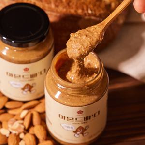 아몬드빠다 크런치 260g 무가당 100% 땅콩버터 무염 무첨가