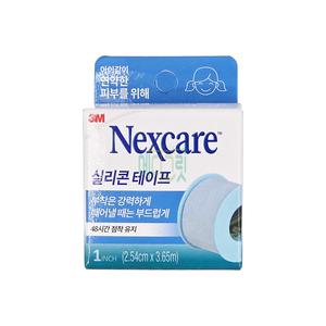 3M 넥스케어 실리콘 테이프 2.54cm x 3.65m / Nexcare Silicone Tape 통증없는 실리콘
